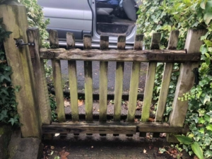 New garden gate Cheshire